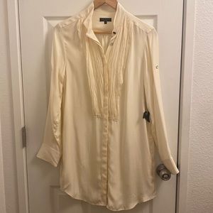 Rag & Bone Ivory Silk Blouse with pockets